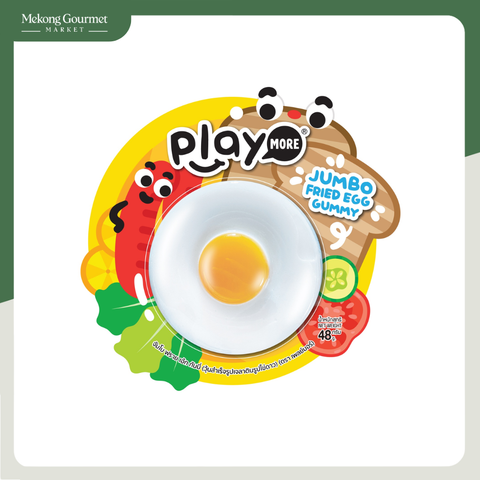 Kẹo dẻo hình trứng chiên Jumbo Playmore 48G