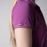  Women's Club Novelty Polo Dress - Purple (Tím) 