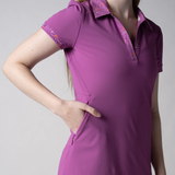  Women's Club Novelty Polo Dress - Purple (Tím) 