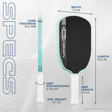  Graf Pro V Pickleball Paddle - Seaside Green 