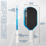  Hyperion Pro V Pickleball Paddle - Bolt Blue (Ben Johns) 