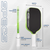 Kosmos Pro V Pickleball Paddle - Surge Green (Federico Staksrud/ Tyson McGuffin)