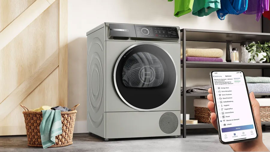 Máy sấy bơm nhiệt Bosch WQB246CX0 9kg