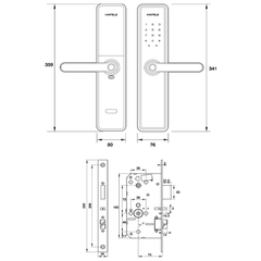 Khóa điện tử Hafele DL7600 912.20.233