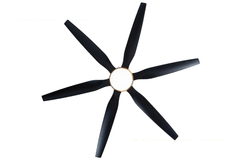 Quạt trần Asia Lighting QT20-DEV-01 6 cánh màu đen vàng