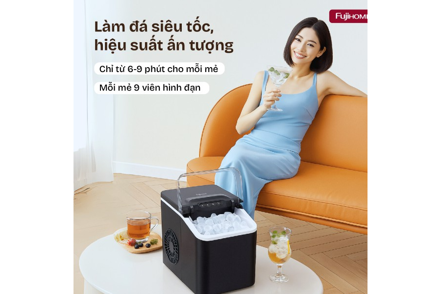 Máy làm đá viên mini Fujihome IM1218