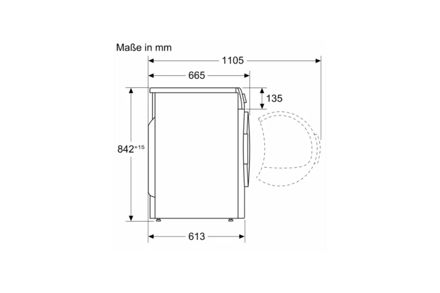 Máy sấy bơm nhiệt Bosch WTH85VX3 8kg
