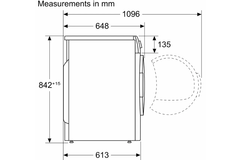 Máy sấy Bosch WPG24100MY ngưng tụ 9 kg Serie 6 màu trắng