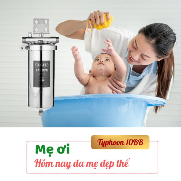 Máy lọc nước tắm Geyser Typhoon 10BB NEW