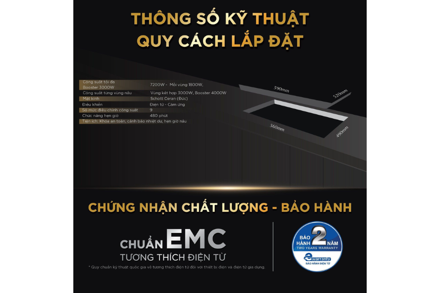 Bếp từ BlueStone ICB-6869