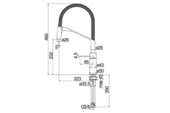 Vòi rửa chén Nobili HERON NB228 nóng lạnh
