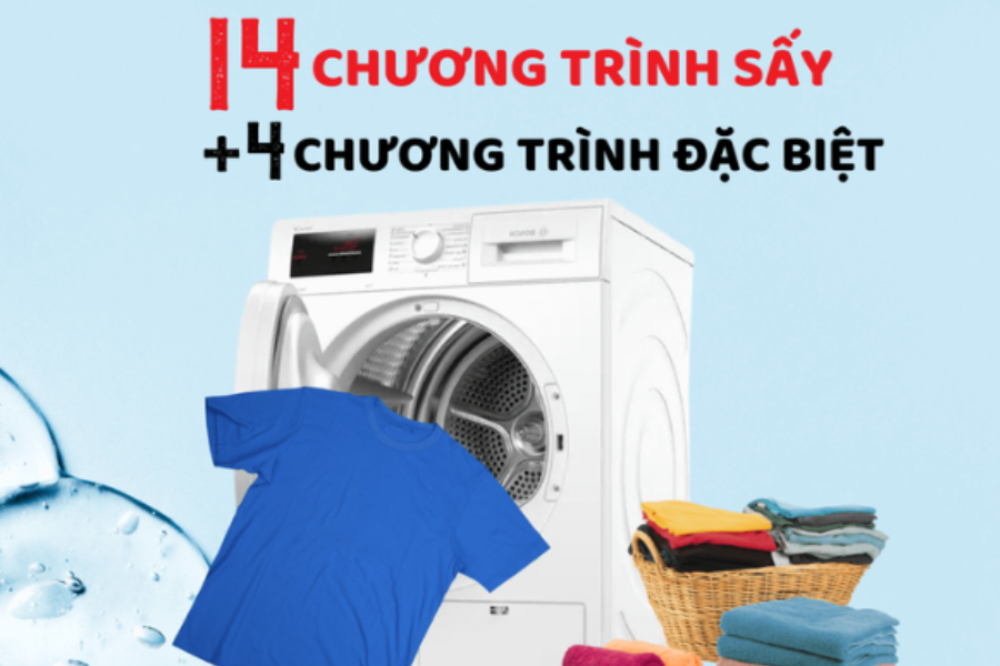 Máy sấy quần áo Bosch WTH83008SG Series 4 8kg