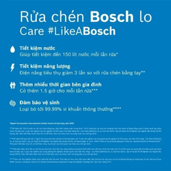 Máy rửa chén Bosch SMV4ECX14E Series 4, 13 bộ, âm tủ Home connect