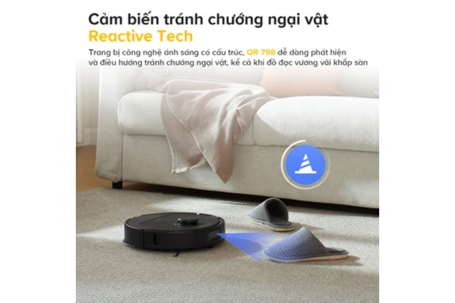 Robot hút bụi lau nhà Roborock QR 798 (màu đen)