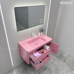 Tủ lavabo Bossco BC-B03H màu hồng