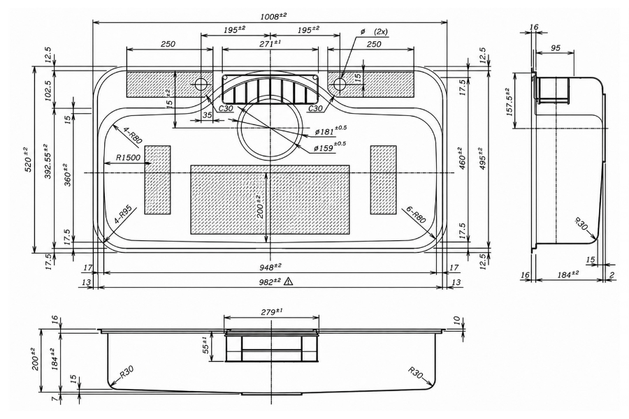 Chậu rửa chén Shigeru FCJ-K FS NE