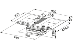 Bếp từ Franke FMY 8391R HI kết hợp hút mùi