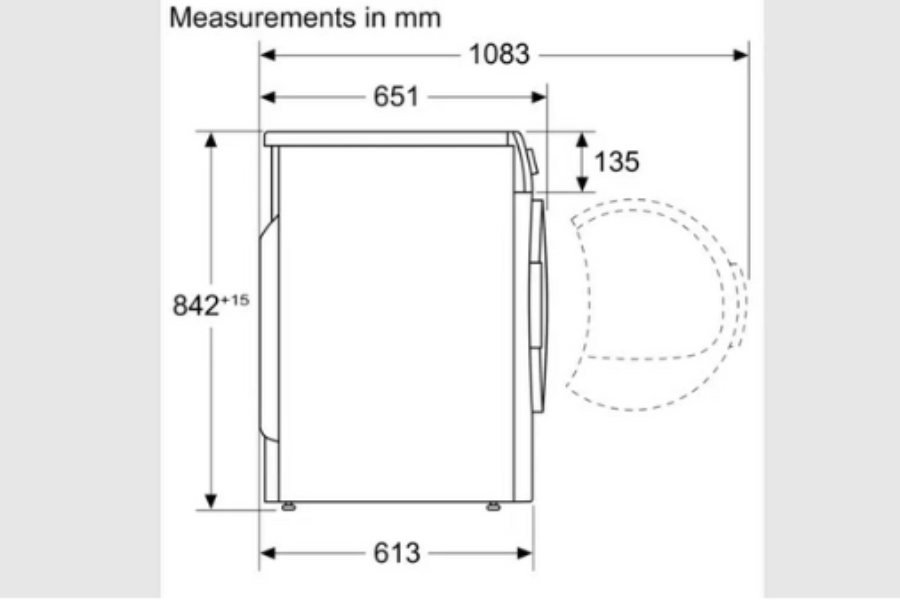 Máy sấy quần áo Bosch WTH83008SG Series 4 8kg