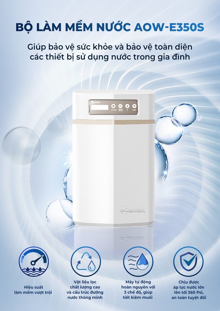 Hệ thống lọc nước đầu nguồn AOSmith AOW-E350SM