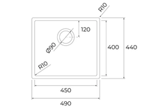 Chậu rửa chén Teka BX R10 45.40 115010039