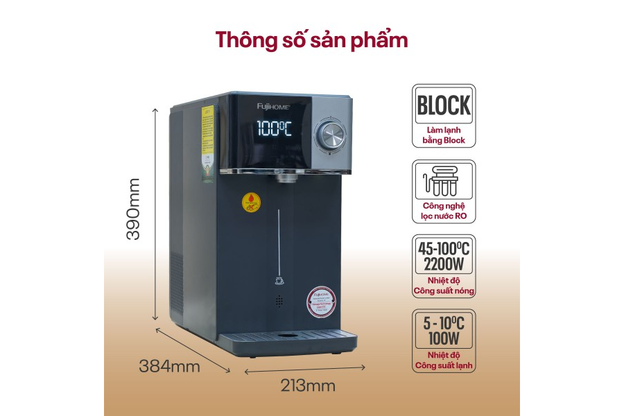 Máy lọc nước RO Fujihome WP302C