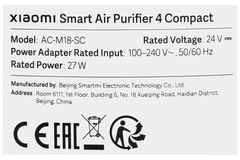 Máy lọc không khí Xiaomi Smart Air Purifier 4 Compact