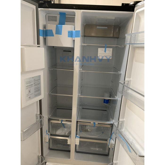 Tủ Lạnh Side By Side KAFF KF-SBS600GLASS