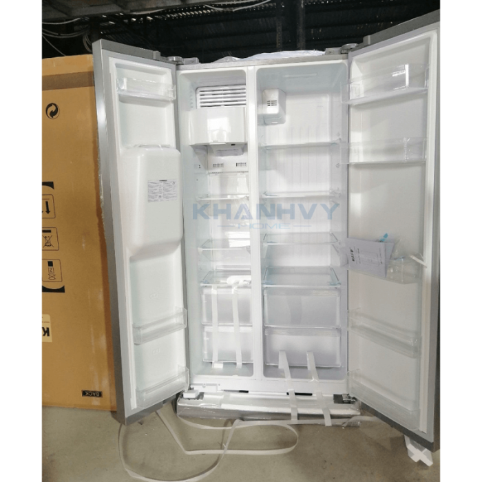 Tủ lạnh Side by Side KAFF KF-SBS600BWT