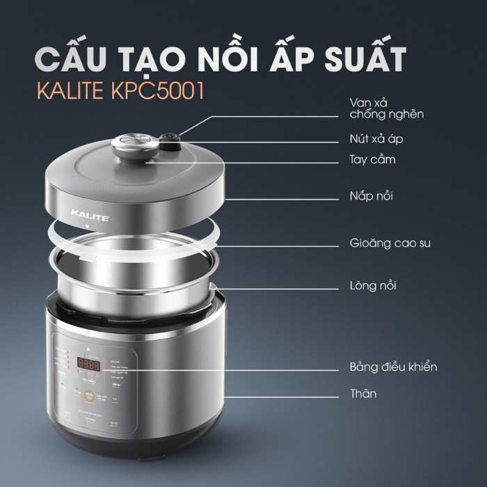Nồi áp suất Kalite KPC5001 5L