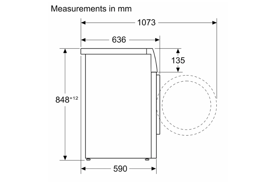 Máy giặt sấy quần áo Bosch WNA254U0SG 10kg/6kg - Serie 6