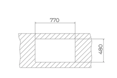 Chậu rửa chén Teka Nova 80 WS-TG 1B đá nhân tạo 115230057