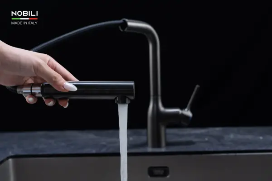 Vòi rửa chén Nobili MANIA NB216LTB nóng lạnh