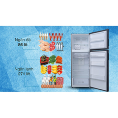 Tủ lạnh ngăn đông trên Aqua AQR-T376FA(FB) 366 lít