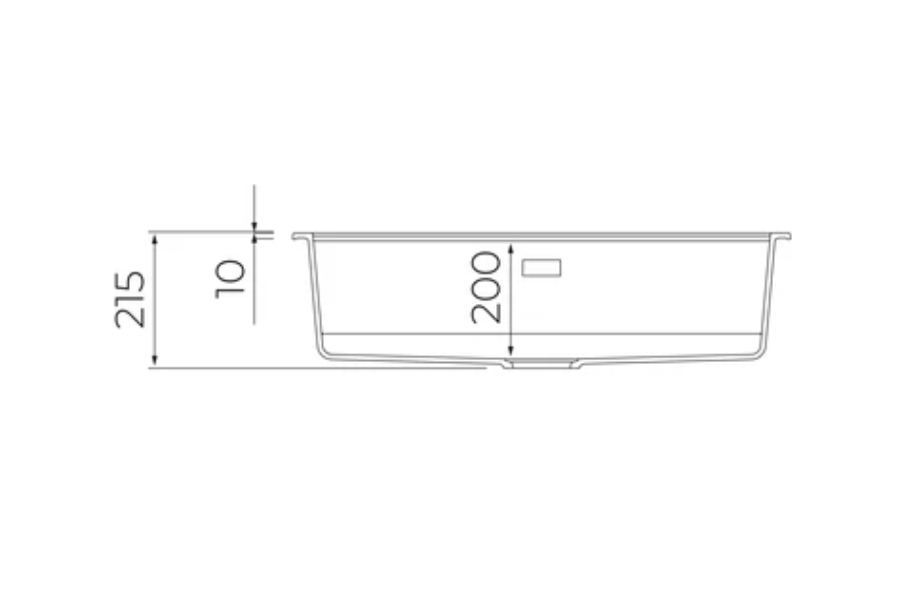 Chậu rửa chén Teka Nova 80 WS-TG 1B đá nhân tạo 115230057
