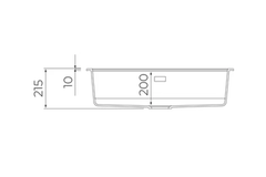 Chậu rửa chén Teka Nova 80 WS-TG 1B đá nhân tạo 115230057