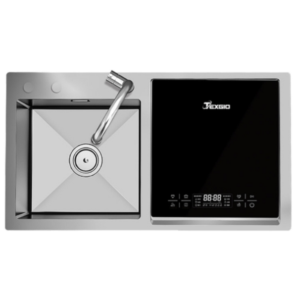 Máy rửa chén Texgio TGUS06HA - 6 bộ liền chậu tích hợp rửa sóng âm, sấy khí nóng