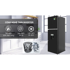 Tủ lạnh ngăn đông trên Aqua AQR-T369FA(WGB) 345 lít