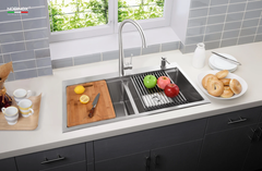 Chậu rửa chén Nobinox LIKEN NL785 2 hộc