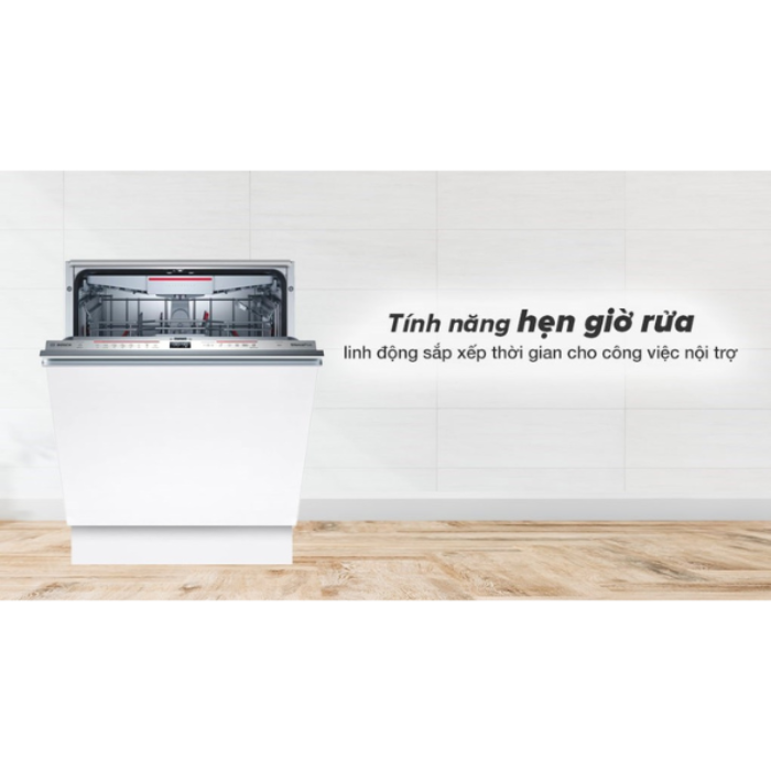 Máy rửa chén Bosch SMV6ZCX42E Series 6, âm tủ công nghệ Zeolith, Home connect