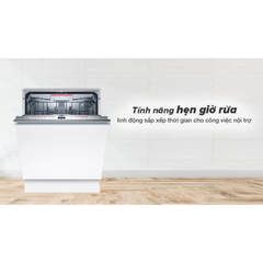 Máy rửa chén Bosch SMV6ZCX42E Series 6, âm tủ công nghệ Zeolith, Home connect