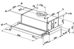 Máy hút mùi Hafele HC-H6013TB 533.89.000 âm tủ