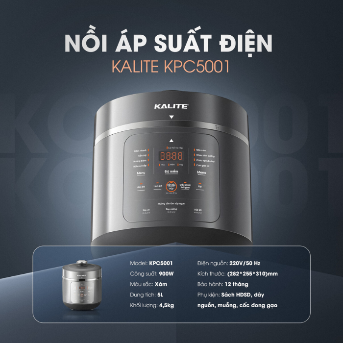 Nồi áp suất Kalite KPC5001 5L