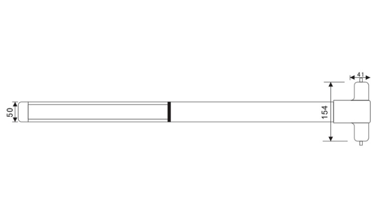 Thanh Thoát Hiểm Imundex 707.19.950 - Inox 304-Bề mặt mờ