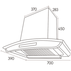 Máy hút mùi Canzy CZ-ML9-70DC