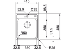 Chậu rửa Franke BCX 610-42 1 hộc