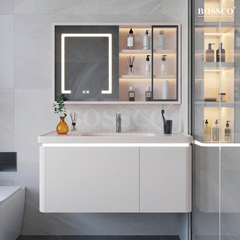 Tủ lavabo Bossco BC-A01K màu kem
