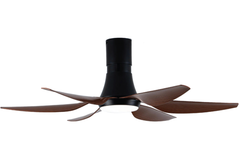 Quạt trần Asia Lighting QT19-N-01 6 cánh màu nâu cà phê
