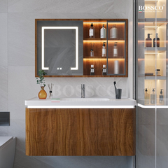 Tủ lavabo Bossco BC-A01VG màu vân gỗ