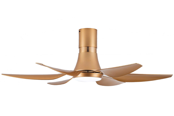 Quạt trần Asia Lighting QT19-DV-01 6 cánh màu đồng vàng