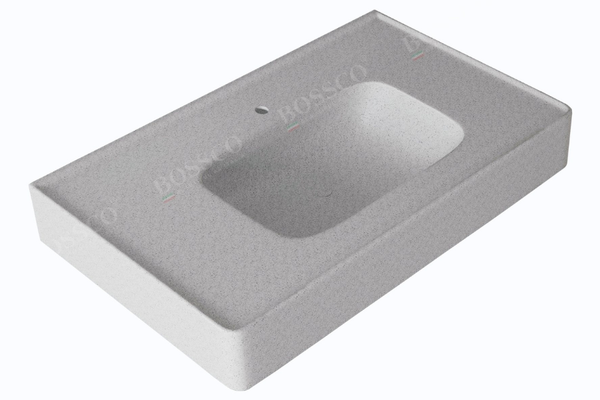 Chậu lavabo Bossco BC-LB8050XKS xám kim sa